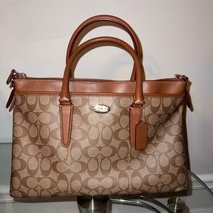 Coach Darcie Carryall In Blocked Signature (Brand New, Never Carried)